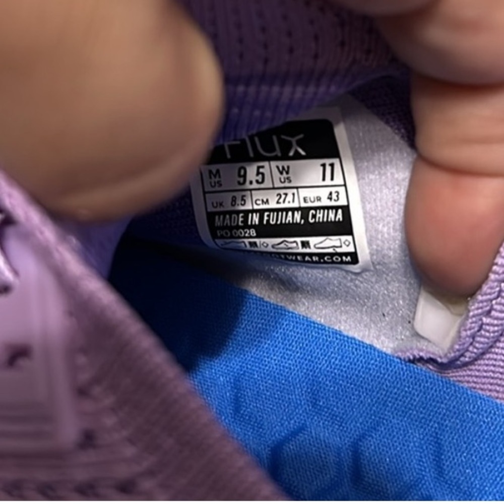 Lilac Knit Women's Running Sneakers - Lightweight Comfort - Picture 4 of 4